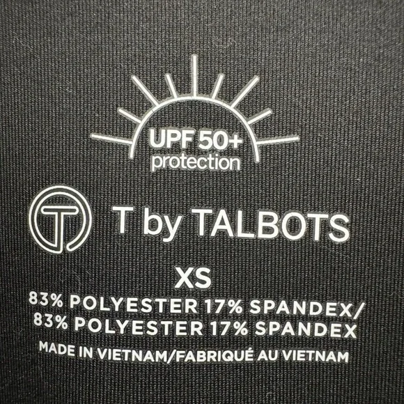 T by Talbots Black Ombre On The Move Performance quarter Zip Pullover XS UPF 50 - Picture 4 of 5